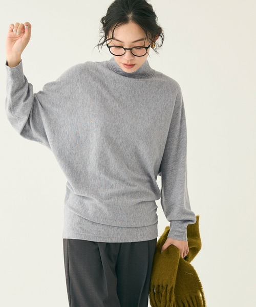 coca（coca）（コカ）の「ボトルネックニットチュニック（チュニック・レディース・グレー/ブラック・L/M/S）」の20枚目の写真