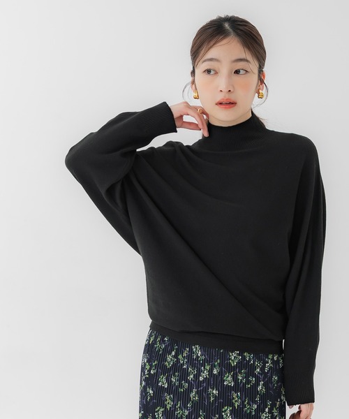 coca（coca）（コカ）の「ボトルネックニットチュニック（チュニック・レディース・グレー/ブラック・L/M/S）」の13枚目の写真