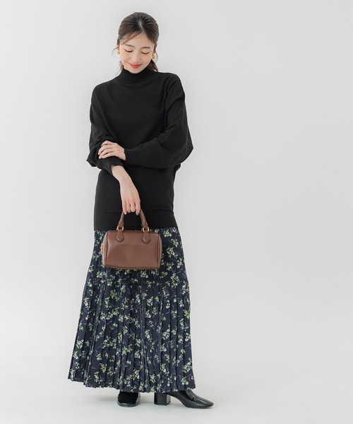 coca（coca）（コカ）の「ボトルネックニットチュニック（チュニック・レディース・グレー/ブラック・L/M/S）」の14枚目の写真