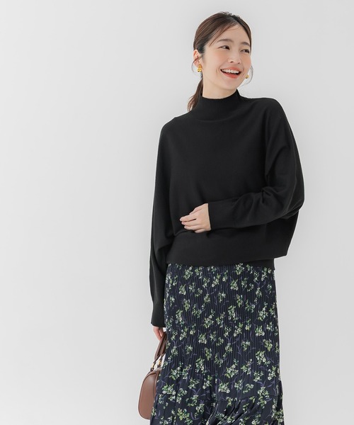 coca（coca）（コカ）の「ボトルネックニットチュニック（チュニック・レディース・グレー/ブラック・L/M/S）」の4枚目の写真