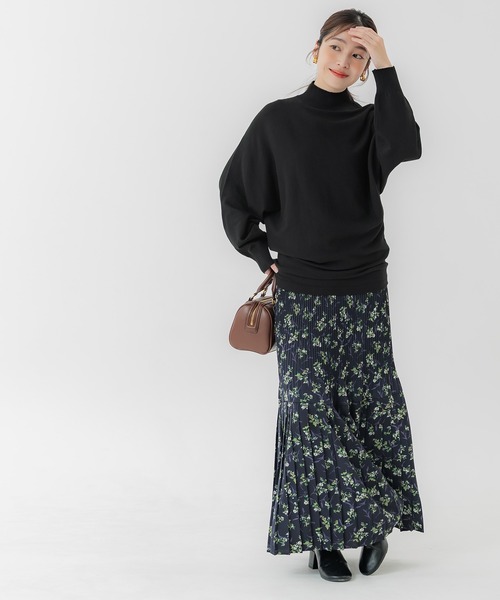 coca（coca）（コカ）の「ボトルネックニットチュニック（チュニック・レディース・グレー/ブラック・L/M/S）」の5枚目の写真