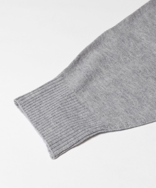 coca（coca）（コカ）の「ボトルネックニットチュニック（チュニック・レディース・グレー/ブラック・L/M/S）」の8枚目の写真