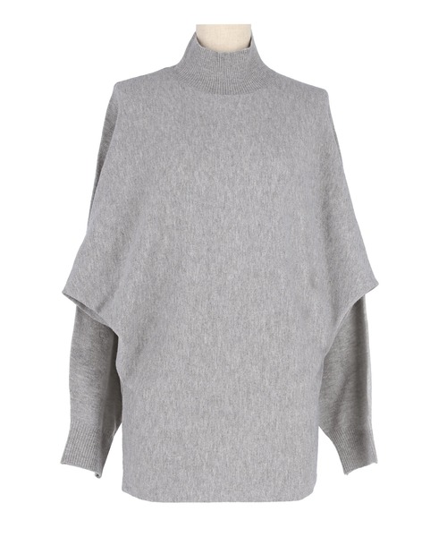 coca（coca）（コカ）の「ボトルネックニットチュニック（チュニック・レディース・グレー/ブラック・L/M/S）」の12枚目の写真