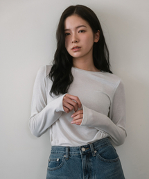 エッセンシャルベーシックTシャツ - ライトグレー