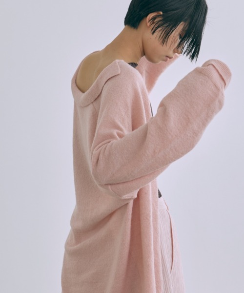 EN NEUME(エンノイム)の「Loose Polo Cardigan(カーディガン/ボレロ・レディース・ブルー/アイボリー/ピンク・FREE)」の12枚目の写真