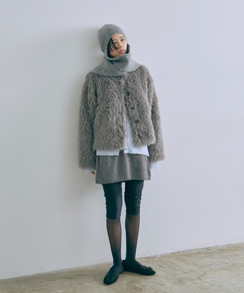 EN NEUME(エンノイム)の「Loose Polo Cardigan(カーディガン/ボレロ・レディース・ブルー/アイボリー/ピンク・FREE)」の8枚目の写真
