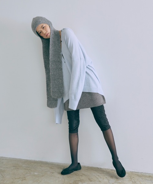 EN NEUME(エンノイム)の「Loose Polo Cardigan(カーディガン/ボレロ・レディース・ブルー/アイボリー/ピンク・FREE)」の5枚目の写真