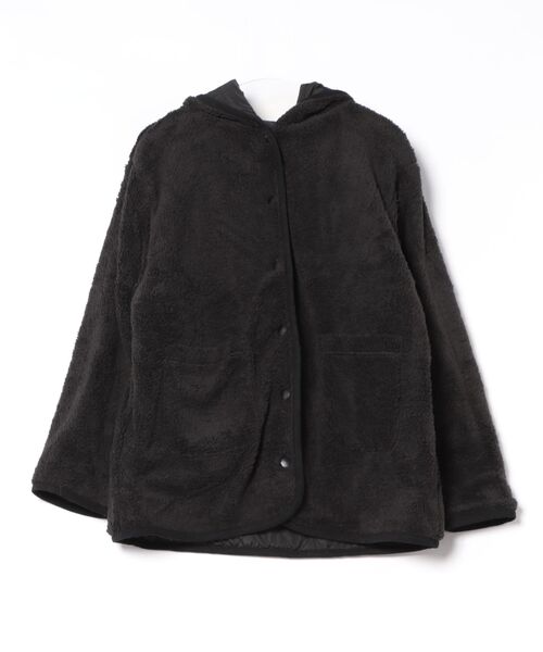 Rydia（リディア）の「中綿×ボアリバーシブルブルゾン（ブルゾン・レディース・ブラック/カーキ/ベージュ・M）」の8枚目の写真