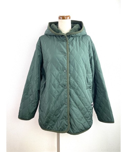 Rydia（リディア）の「中綿×ボアリバーシブルブルゾン（ブルゾン・レディース・ブラック/カーキ/ベージュ・M）」の3枚目の写真