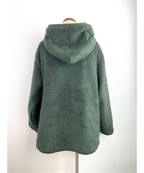 Rydia（リディア）の「中綿×ボアリバーシブルブルゾン（ブルゾン・レディース・ブラック/カーキ/ベージュ・M）」の22枚目の写真