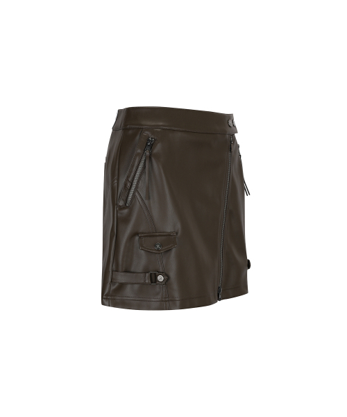 ANEW GOLF（アニューゴルフ）の「W FAUX LEATHER A-LINE SQ_BR（スカート・レディース・その他・SMALL/MEDIUM/LARGE/XX-SMALL/X-SMALL）」の4枚目の写真