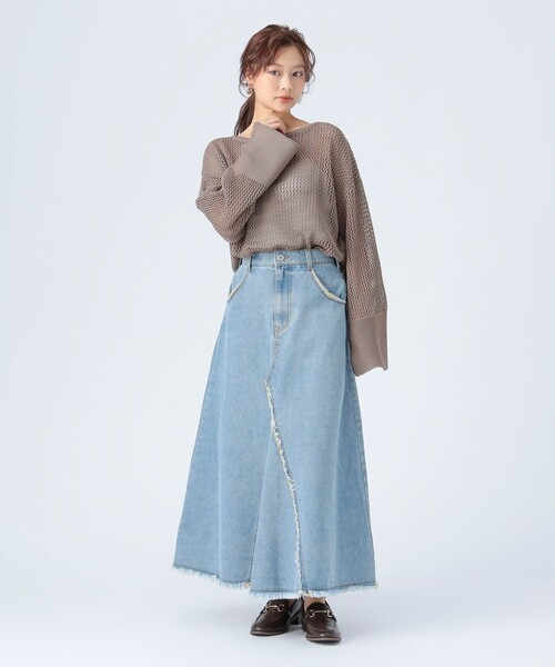 BEAMS HEART（ビームスハート）の「メッシュ オーバー ニット（ニット/セーター・レディース・ブラウン系その他4/ブラック/ホワイト系その他5・FREE）」の13枚目の写真