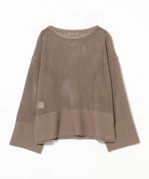 BEAMS HEART（ビームスハート）の「メッシュ オーバー ニット（ニット/セーター・レディース・ブラウン系その他4/ブラック/ホワイト系その他5・FREE）」の6枚目の写真