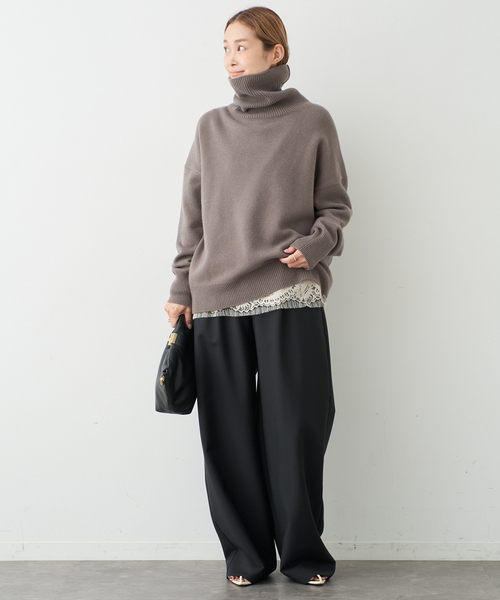 Deuxieme Class タートルニット　ウール100%セーターフリーサイズ Deuxieme Classe（ドゥーズィエムクラス）の「*ミドルゲージ タートル