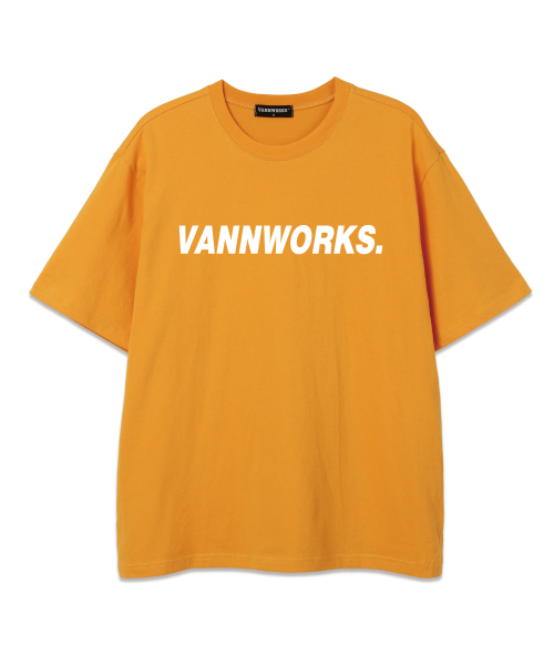 VANNWORKS(バンワークス)の「ベーシックロゴVER.2オーバーサイズ半袖Tシャツ(VS0105)イエロー/ホワイト(Tシャツ/カットソー・レディース・その他・LARGE/MEDIUM)」の1枚目の写真