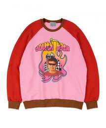 PUNK BOY RAGLAN SWEAT SHIRT_PINK