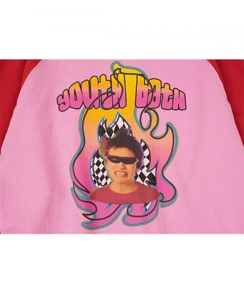 youthbath(ユースバース)の「PUNK BOY RAGLAN SWEAT SHIRT_PINK(スウェット・レディース・その他・MEDIUM/LARGE)」の3枚目の写真
