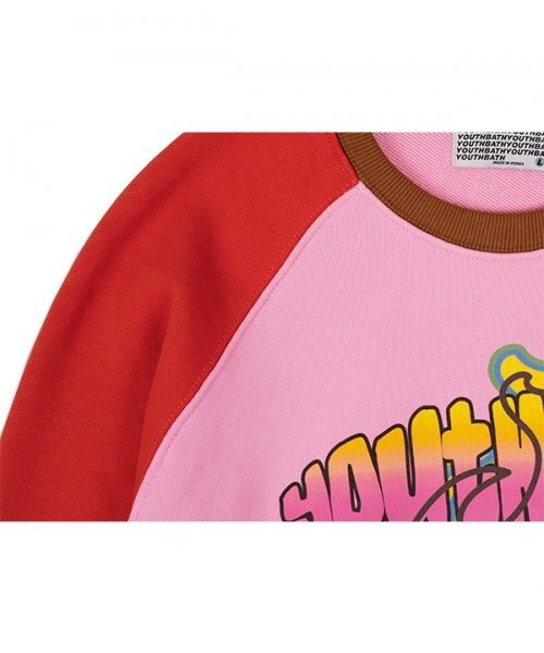 youthbath(ユースバース)の「PUNK BOY RAGLAN SWEAT SHIRT_PINK(スウェット・レディース・その他・MEDIUM/LARGE)」の4枚目の写真
