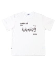 グロリアスライン 半袖Tシャツ - オフホワイト