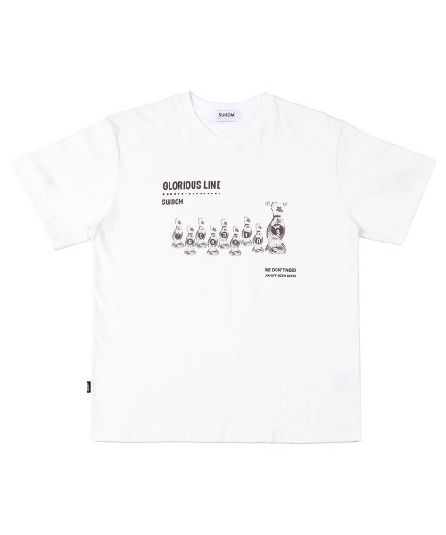 SUIBOM(スイボム)の「グロリアスライン 半袖Tシャツ - オフホワイト(Tシャツ/カットソー・レディース・その他・LARGE)」の1枚目の写真