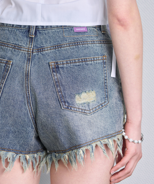 OURDAYZ（アワーデイズ）の「カットオフヴィンテージデニムショーツ [VINTAGE BLUE]（その他パンツ・レディース・その他・SMALL/MEDIUM/LARGE）」の3枚目の写真