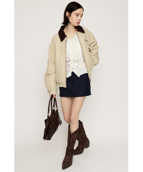 2026SS新作】FRONT FRILL KNIT TOPS フロントフリル ニットトップス 冬