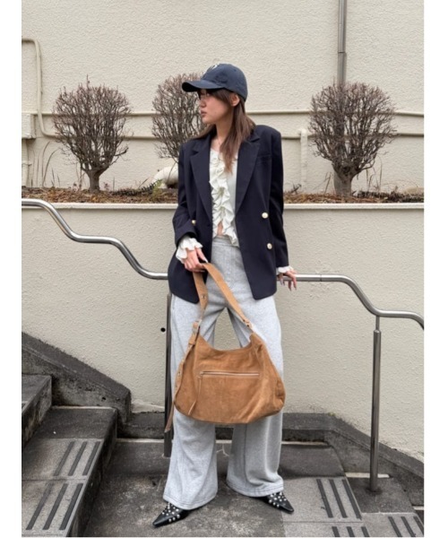 SLY（スライ）の「【2026SS新作】FRONT FRILL KNIT TOPS フロントフリル ニットトップス 冬服 春服（ニット/セーター・レディース・ライトブラック/ライトピンク/アイボリー/ライトイエロー・FREE）」の18枚目の写真