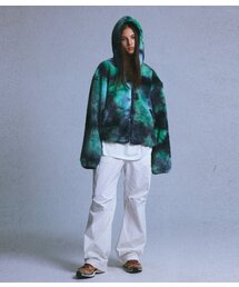 chancechance（チャンスチャンス）の「LOVE FLEECE JACKET(BLUE GREEN)（その他アウター）」