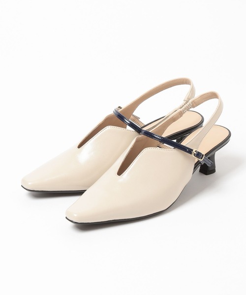 mysty woman（ミスティウーマン）の「バックストラップミュール 639499（サンダル・レディース・オフホワイト/ブラック・MEDIUM/LARGE）」の16枚目の写真