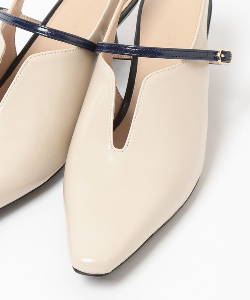 mysty woman（ミスティウーマン）の「バックストラップミュール 639499（サンダル・レディース・オフホワイト/ブラック・MEDIUM/LARGE）」の13枚目の写真