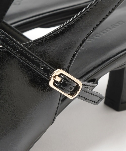 mysty woman（ミスティウーマン）の「バックストラップミュール 639499（サンダル・レディース・オフホワイト/ブラック・MEDIUM/LARGE）」の4枚目の写真