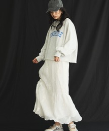 Doux archives | 【26SS先行予約】ワッシャー刺繍ティアードスカート(スカート)
