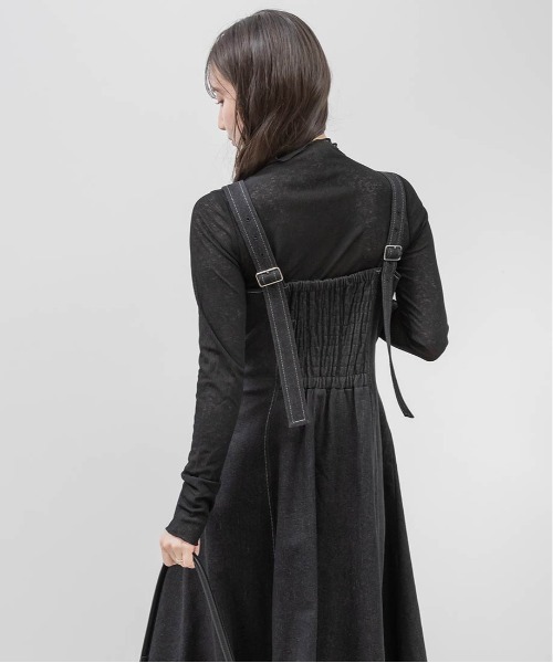 RANDA（ランダ）の「デニムフレアワンピース（ワンピース・レディース・インディゴブルー/ブルー/ブラック・1/0）」の16枚目の写真