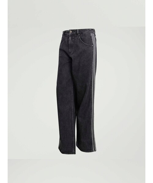 adidas（アディダス）の「【ADIDAS ORIGINALS / アディダスオリジナルス】 ADICOLOR DENIM FIREBIRD PANTS / デニム ファイヤーバードパンツ（デニムパンツ・メンズ・ブラック/インディゴブルー・M/L/XL）」の8枚目の写真
