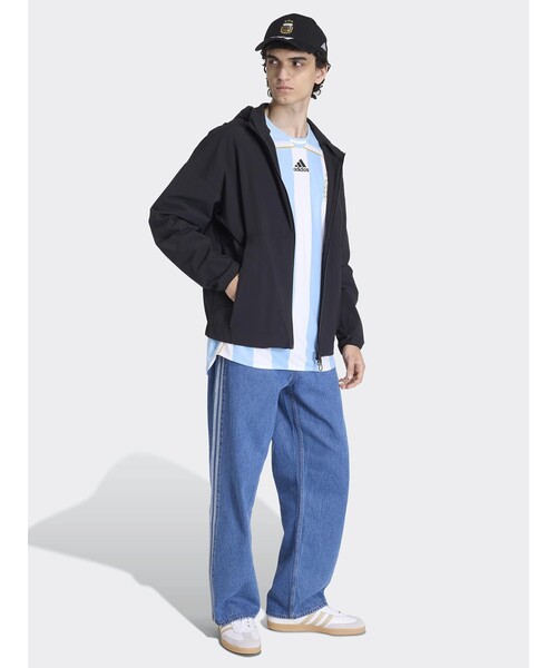 adidas（アディダス）の「【ADIDAS ORIGINALS / アディダスオリジナルス】 ADICOLOR DENIM FIREBIRD PANTS / デニム ファイヤーバードパンツ（デニムパンツ・メンズ・ブラック/インディゴブルー・M/L/XL）」の9枚目の写真