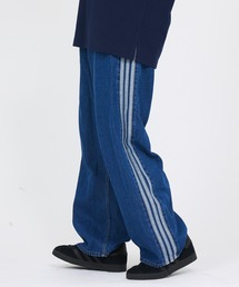 セール】adidasアディカラー ルーズ トラックパンツ デニム ストーン