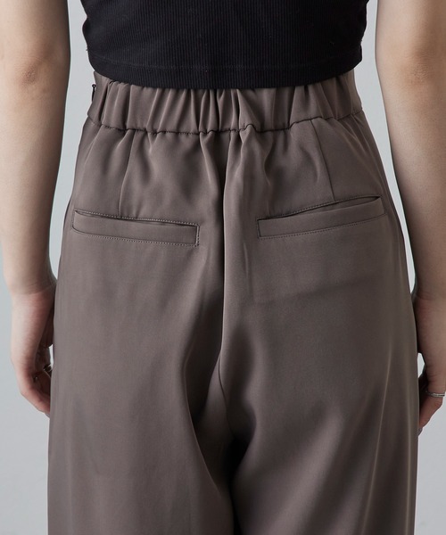 Lui's(ルイス)の「レースアップデザインワイドパンツ(スラックス・レディース・ブラック/グレー・36/38)」の11枚目の写真