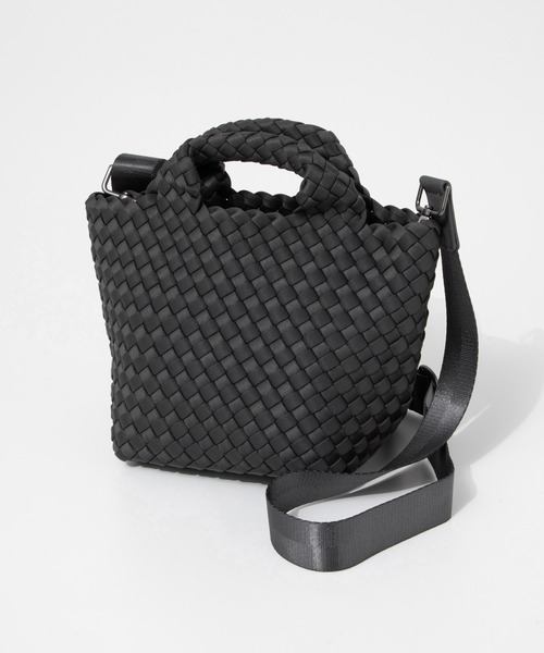 NAGHEDI(ナゲディ)の「NAGHEDI St Barths Petit Tote ナケディ メッシュ 2WAY トートバッグ(トートバッグ・レディース・ベージュ/ダークグレー/ホワイト/グリーン/ブラック/クリーム・FREE)」の3枚目の写真