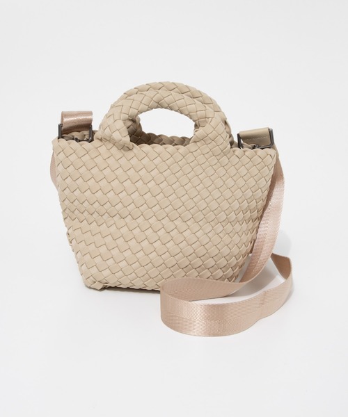 NAGHEDI(ナゲディ)の「NAGHEDI St Barths Petit Tote ナケディ メッシュ 2WAY トートバッグ(トートバッグ・レディース・ベージュ/ダークグレー/ホワイト/グリーン/ブラック/クリーム・FREE)」の14枚目の写真