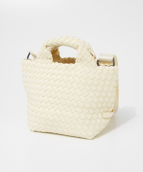 NAGHEDI(ナゲディ)の「NAGHEDI St Barths Petit Tote ナケディ メッシュ 2WAY トートバッグ(トートバッグ・レディース・ベージュ/ダークグレー/ホワイト/グリーン/ブラック/クリーム・FREE)」の22枚目の写真