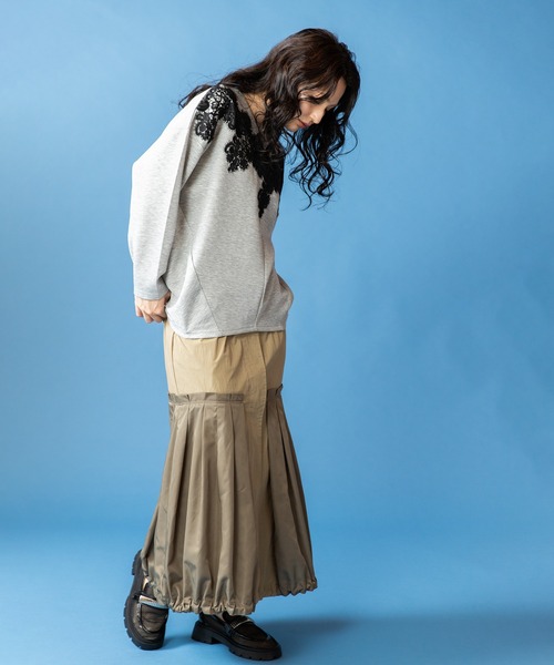 OSMOSIS（オズモーシス）の「タックバルーンスカート（スカート・レディース・ブラック/カーキ/ベージュ・ONE SIZE）」の6枚目の写真