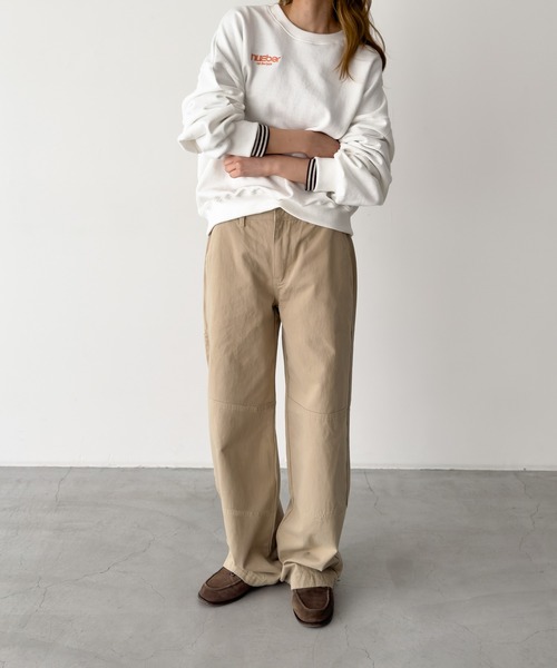 CANAL JEAN(キャナルジーン)の「Lakey Park ダブルニーワークパンツ(その他パンツ・レディース・ベージュ/ブラック・SMALL/MEDIUM)」の6枚目の写真