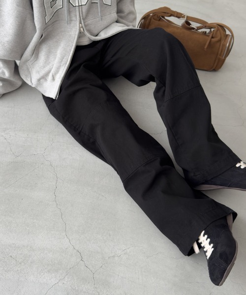 CANAL JEAN(キャナルジーン)の「Lakey Park ダブルニーワークパンツ(その他パンツ・レディース・ベージュ/ブラック・SMALL/MEDIUM)」の8枚目の写真