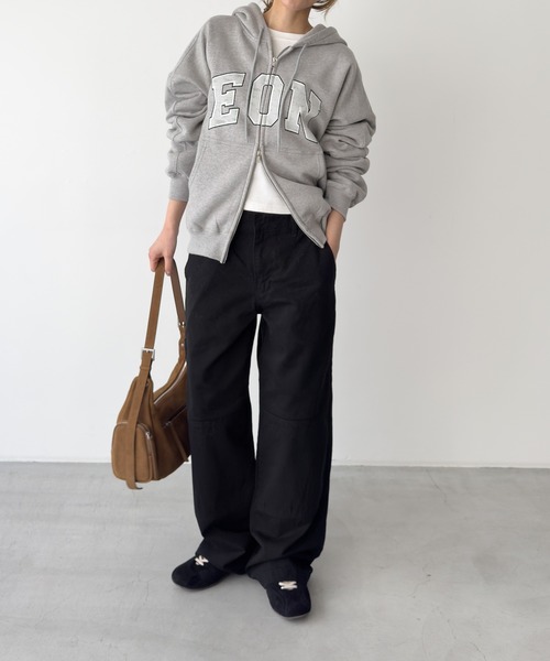 CANAL JEAN(キャナルジーン)の「Lakey Park ダブルニーワークパンツ(その他パンツ・レディース・ベージュ/ブラック・SMALL/MEDIUM)」の10枚目の写真