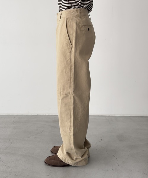 CANAL JEAN(キャナルジーン)の「Lakey Park ダブルニーワークパンツ(その他パンツ・レディース・ベージュ/ブラック・SMALL/MEDIUM)」の12枚目の写真