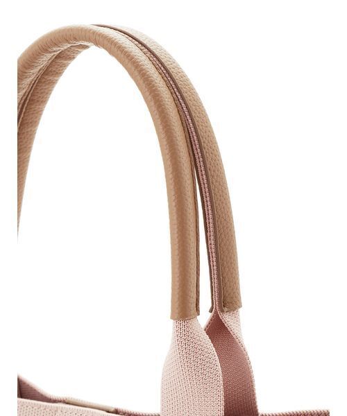 CELFORD（セルフォード）の「CELFORDロゴニットバッグ（トートバッグ・レディース・ライトベージュ/ブラック/ピンク・F）」の9枚目の写真