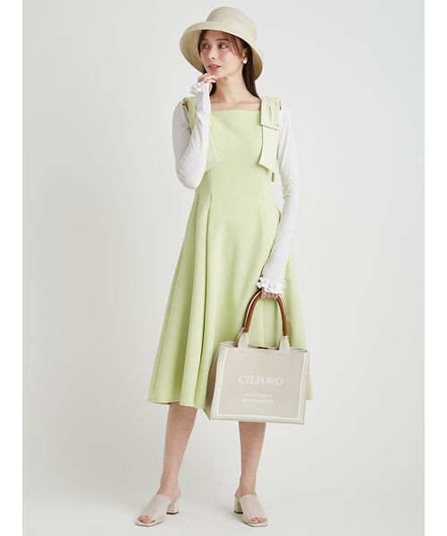 CELFORD（セルフォード）の「CELFORDロゴニットバッグ（トートバッグ・レディース・ライトベージュ/ブラック/ピンク・F）」の14枚目の写真