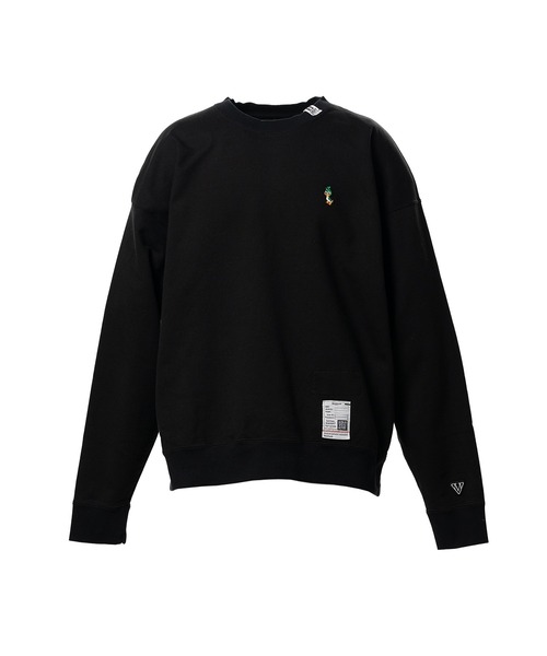 Maison MIHARA YASUHIRO(メゾンミハラヤスヒロ)の「Leon Embroidery Sweatshirt(スウェット・メンズ・ブラック/グレー・46/44/48)」の1枚目の写真
