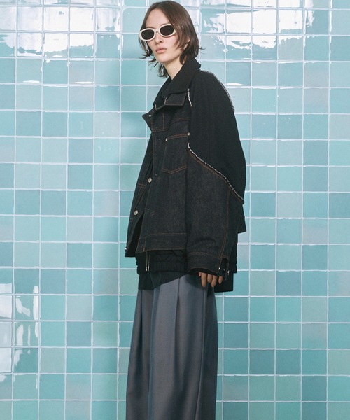 異素材レイヤリングプライムオーバートラッカージャケット　メゾンスペシャル MAISON SPECIAL（メゾンスペシャル）の「《UNISEX》Different