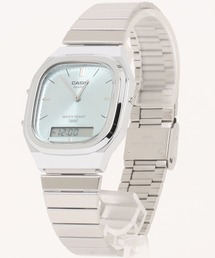 CASIO カシオ / アナログデジタル メタルバンド クラシック アナデジ ウォッチ 日常生活防水 レトロフューチャー //// AQモデル